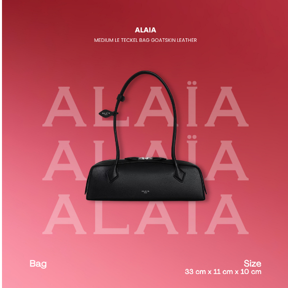 ALAIA Medium Le Teckel Bag Goatskin Leather (100% Authentic Original)