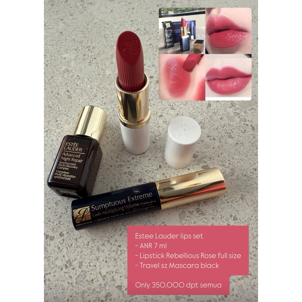ESTEE LAUDER LIPSTICK SET REBELLIOUS ROSE