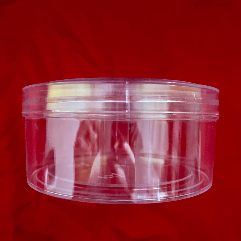 Toples Plastik Kue Kering Bulat Tutup Ulir 500gram Tipe A (12pcs / 1 Dus)