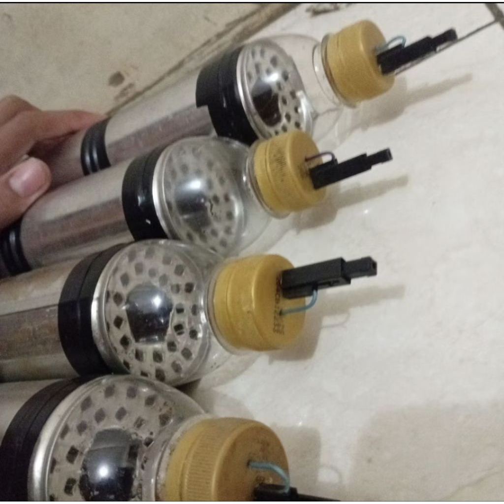 Meriam mainan kaleng/mainan anak laki laki/mainan tradisional