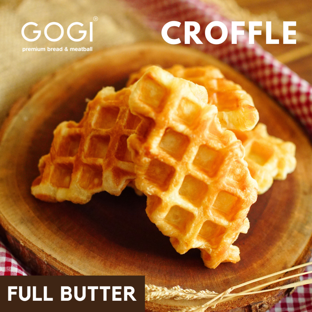 Roti Croffle Full Butter 30gr isi 5 Pcs Croffle Croissant Waffle Full Butter