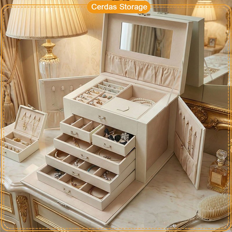 Premium Kotak Perhiasan - Box Perhiasan Set storage Seserahan Lamaran Tunangan Nikah Seserahan