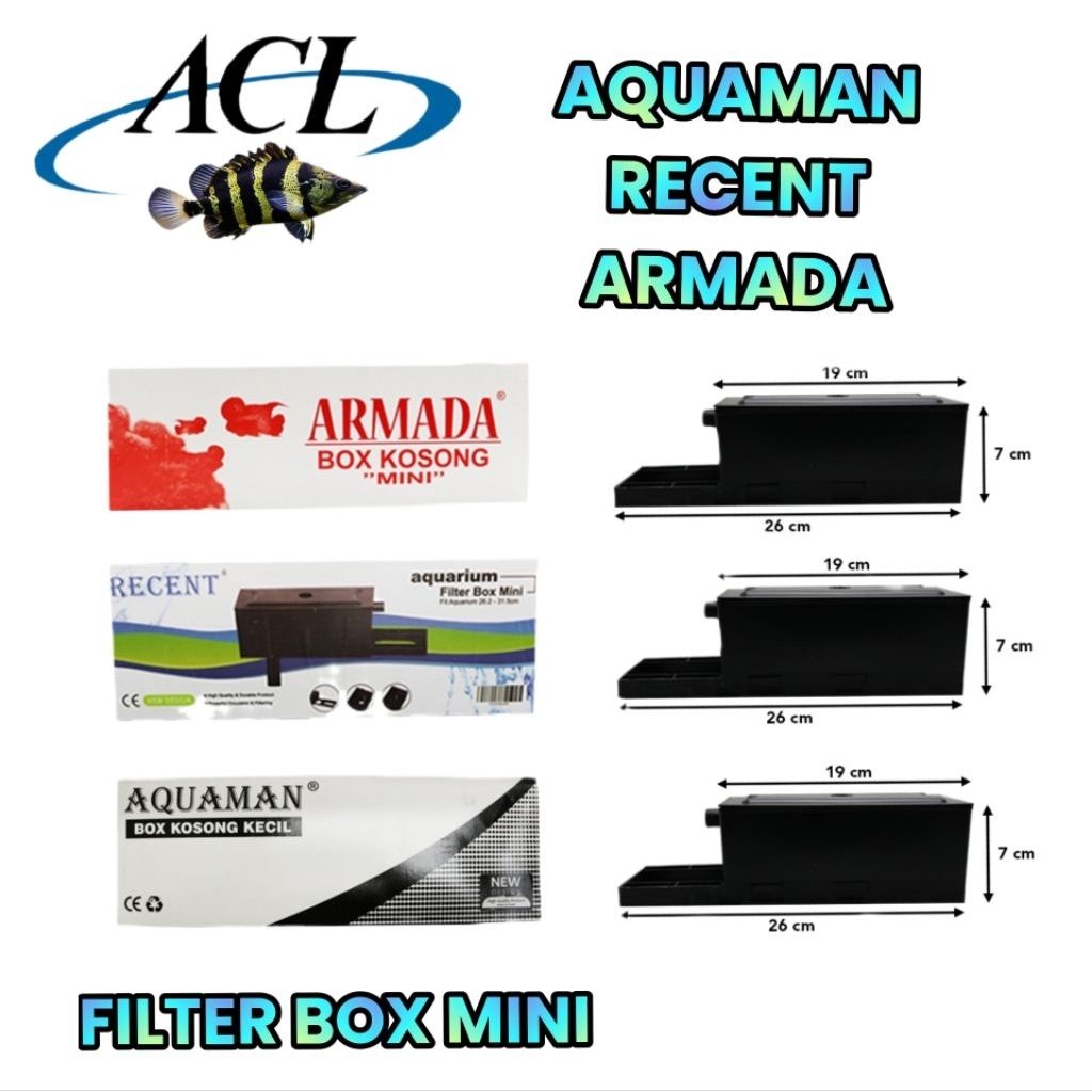 FILTER BOX AQUARIUM MINI BOX KOSONG MINI