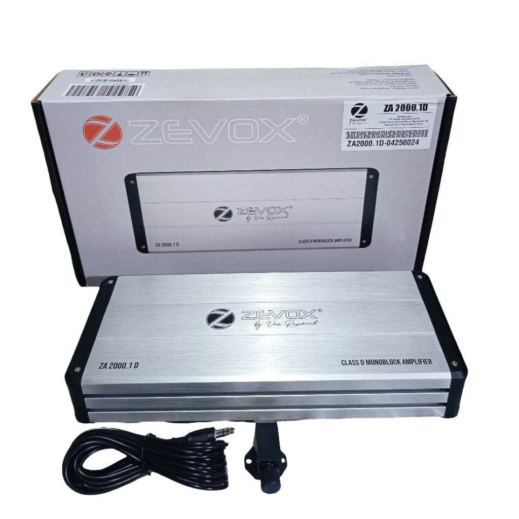 Power Monoblok Mobil Zevox ZA 2000.1 D-Penguat Subwoofer Class D