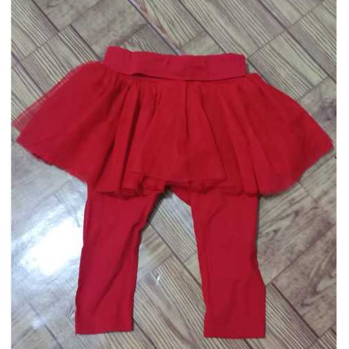 Preloved Legging Rok Merah Bayi