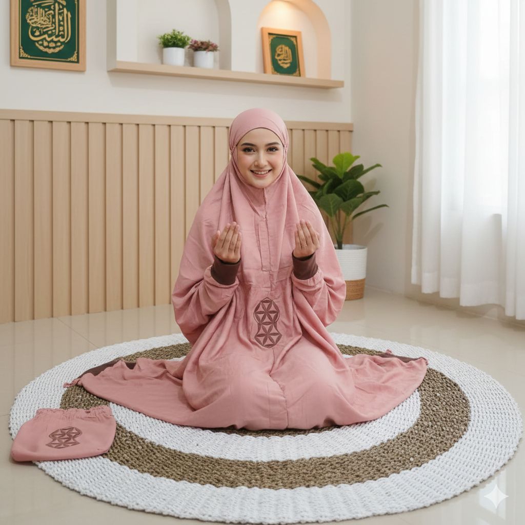 Mukena terusan dewasa Hadramaut terompa Matt Rayon