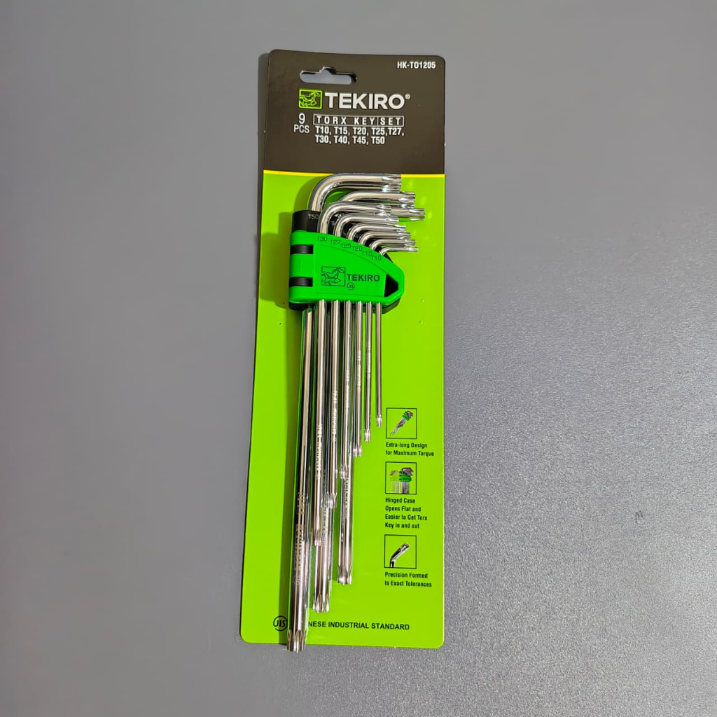 Tekiro kunci l bintang 1set 9pcs / l bintang satu set lengkap / konci l bintang set tekiro original