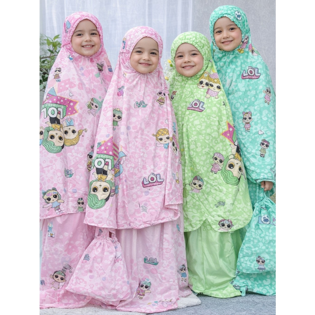 MUKENA ANAK KARAKTER L.O.L / MUKENA ANAK / MUKENA KARAKTER