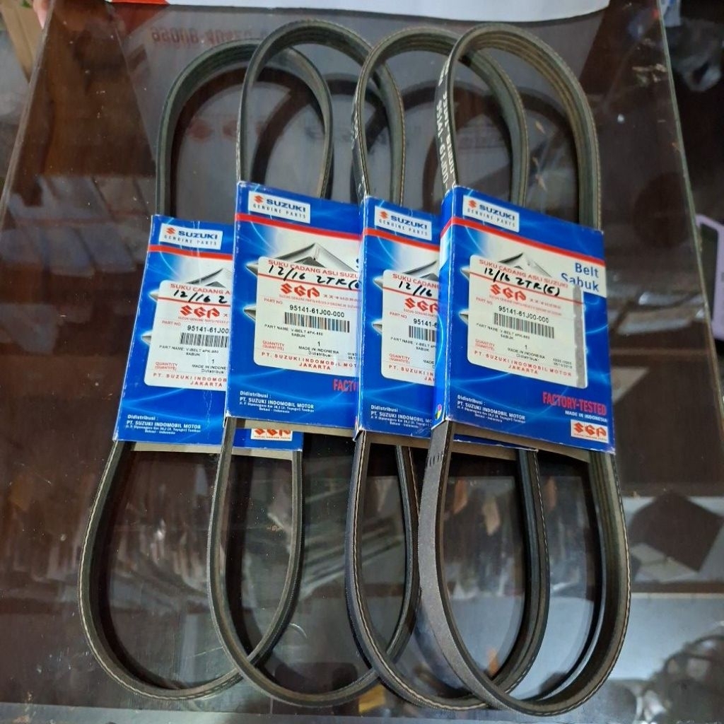 Van Belt/V Belt Tali Kipas AC 4PK-850 Suzuki Apv Lama Thn 2004-ON/Jimmy Katana Thn 1981-2005/Aerio 2
