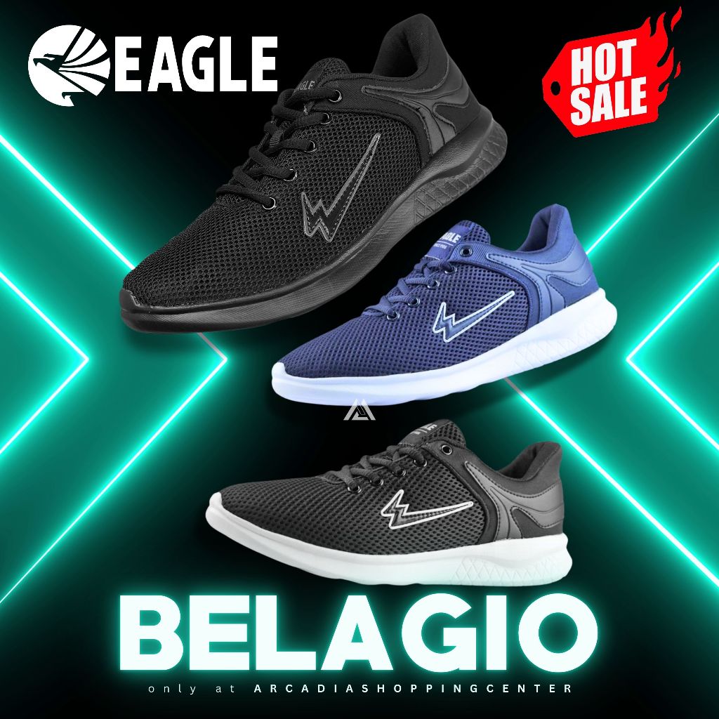 BELLAGIO SEPATU EAGLE CASUAL SEKOLAH KASUAL PRIA WANITA KANTOR SMP SMA ARCADIA SPORT BANDUNG