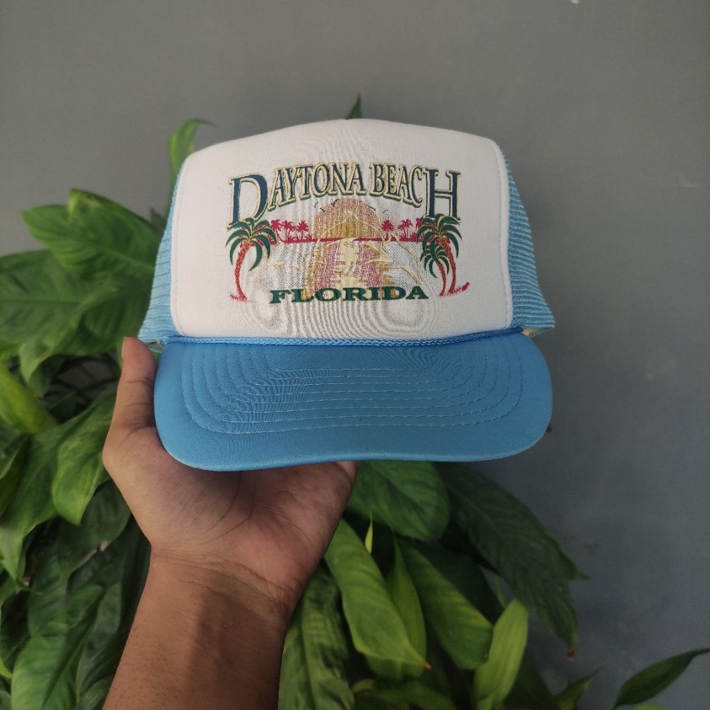 TOPI VINTAGE DAYT0NA BE4CH FL0RIDA TRUCKER