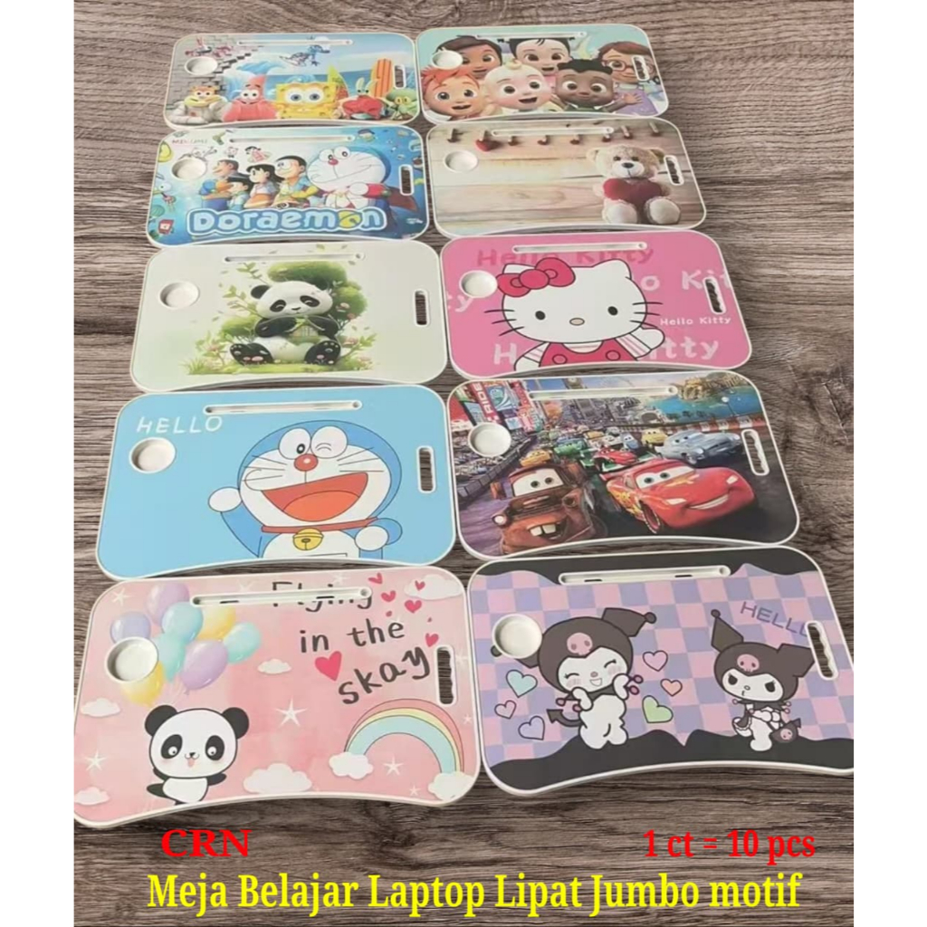 Meja Belajar Lipat Meja Laptop Lipat Combo Premium 60.5x38.5x40cm