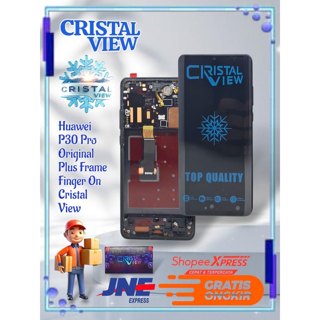 LCD TOUCHSCREEN HUAWEI P30 PRO OLED ORIGINAL PLUS FRAME FINGER ON