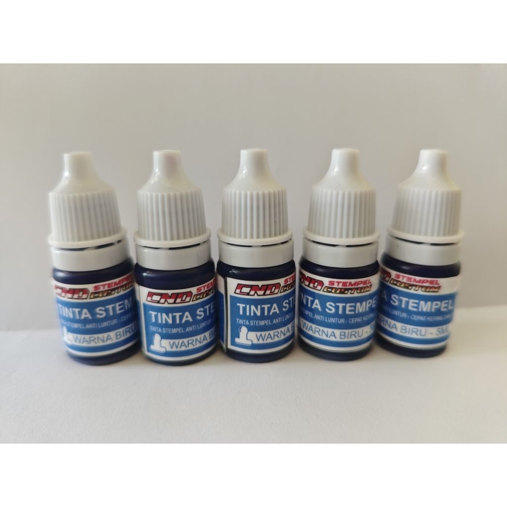 tinta stempel biru 5ml