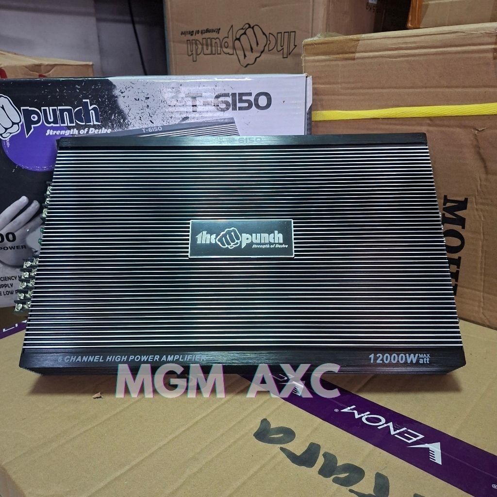POWER 5CHANNEL THE PUNCH STRENGTH OF DESTRI TP 6150 POWER AMPLIFIER 5CHANNEL