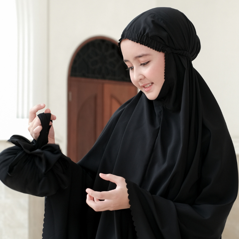 Mukena Anak Lite Polos Ataya Ayzara Series