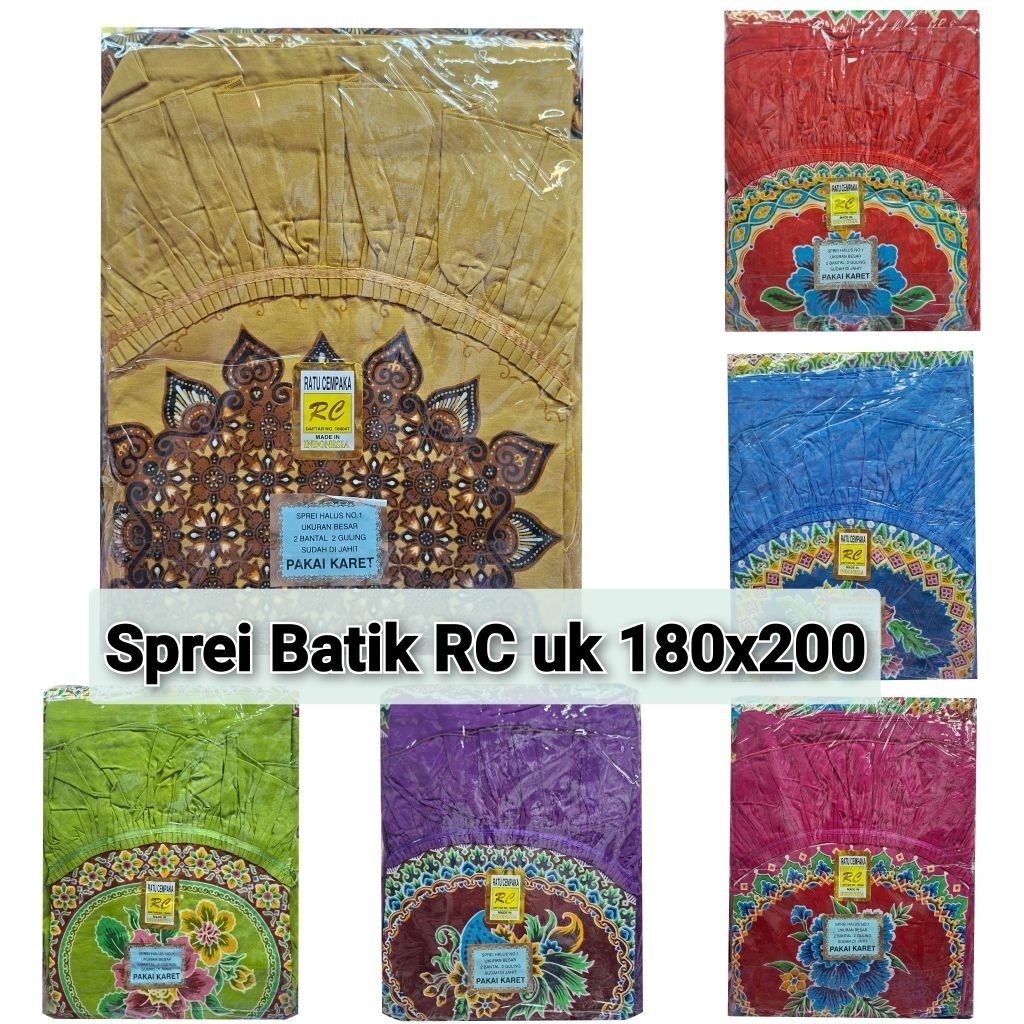 Sprei Batik RC (Ratu Cempaka)//Sprei asli Batik uk 180x200