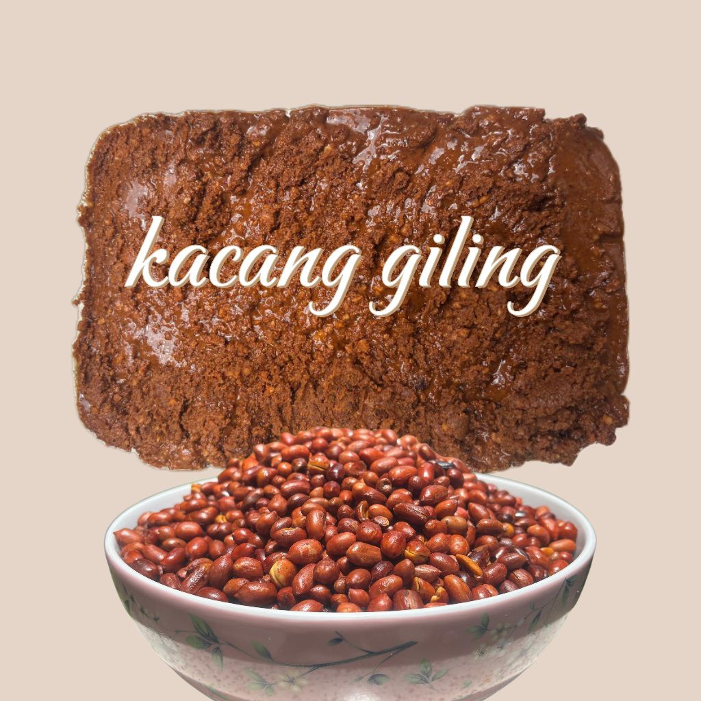 kacang tanah goreng giling. untuk gado gado ketoprak bumbu pecel