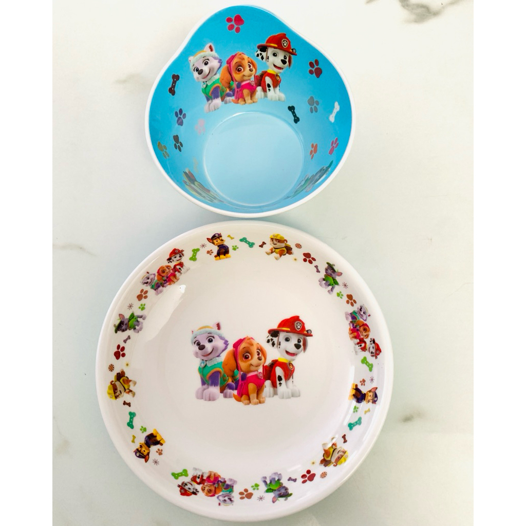 paket 2in1 piring melamin melamine set spiderman