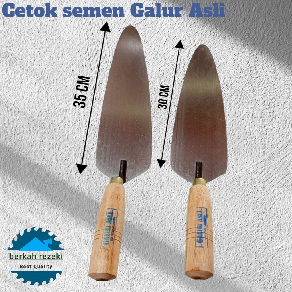 Sendok Cetok Semen Galur Baja Asli panjang Paku 4