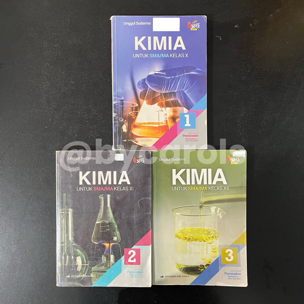 PENERBIT ERLANGGA KIMIA SMA 1 KELAS 10 SMA 2 KELAS 11 SMA 3 KELAS 12 KURIKULUM 2013