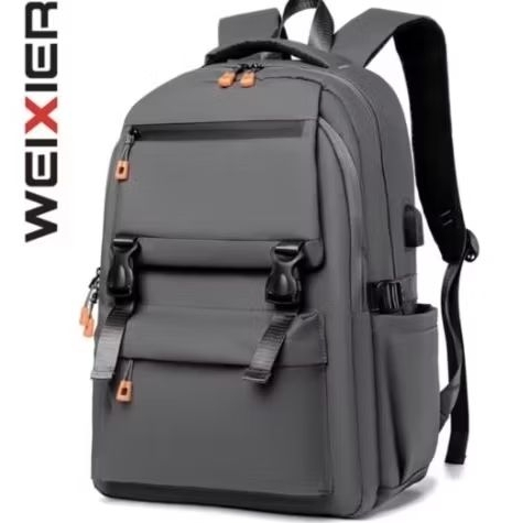 ORI WEIXIER 5257 Tas Punggung Pria Backpack Ransel Laptop USB Port WX-OS, Preloved udah pernah di pa
