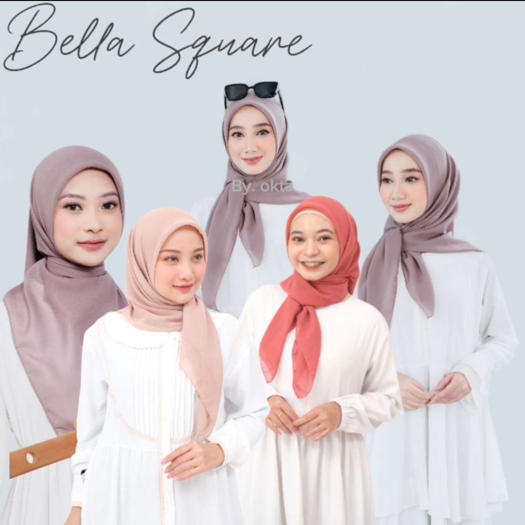 Bella Square / hijab bella square / Hijab Segiempat / Hijab Segiempat Bella square
