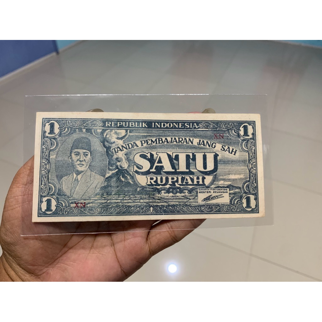 Uang Kuno 1 Rupiah Seri ORI 1945 Asli