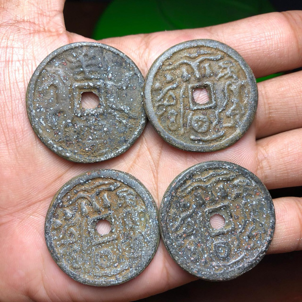 Koin Perunggu Wayang Majapahit Asli 4pcs