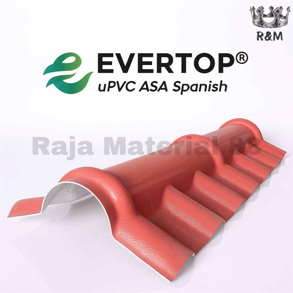 Nok Genteng Atap uPVC Main Ridge | Roofing Accessories ASA Spanish Evertop | Solusi Terbaik Aksesori