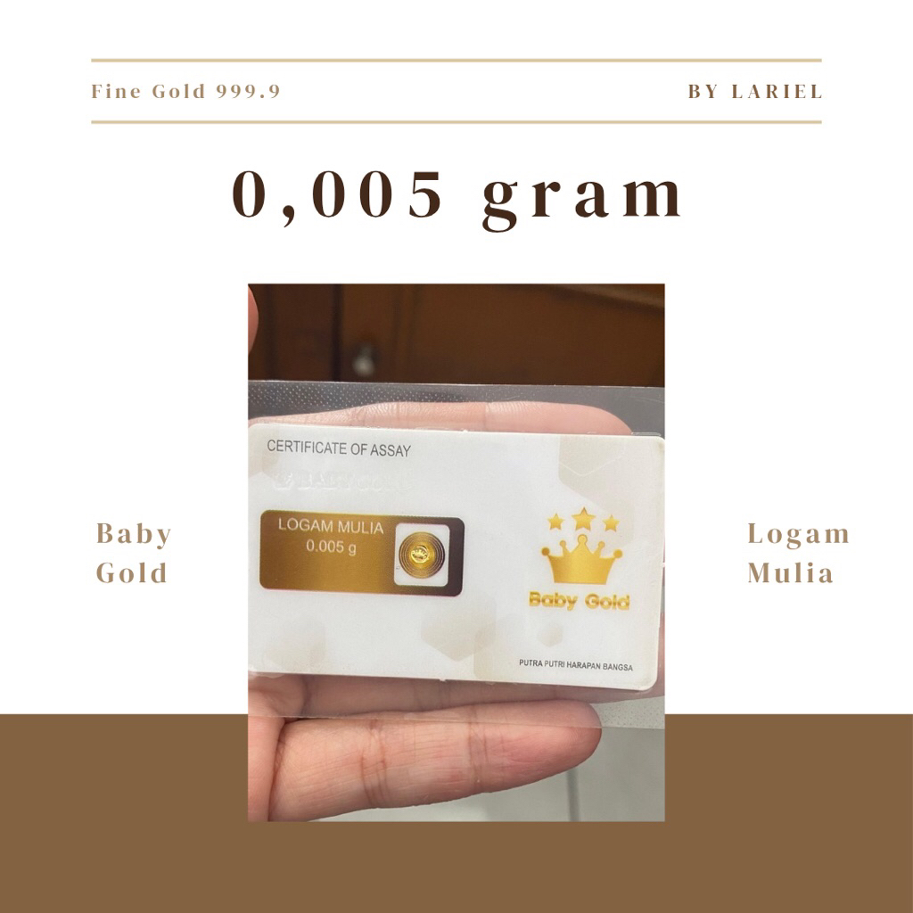 Emas Baby Gold Logam Mulia - 0,005 gram