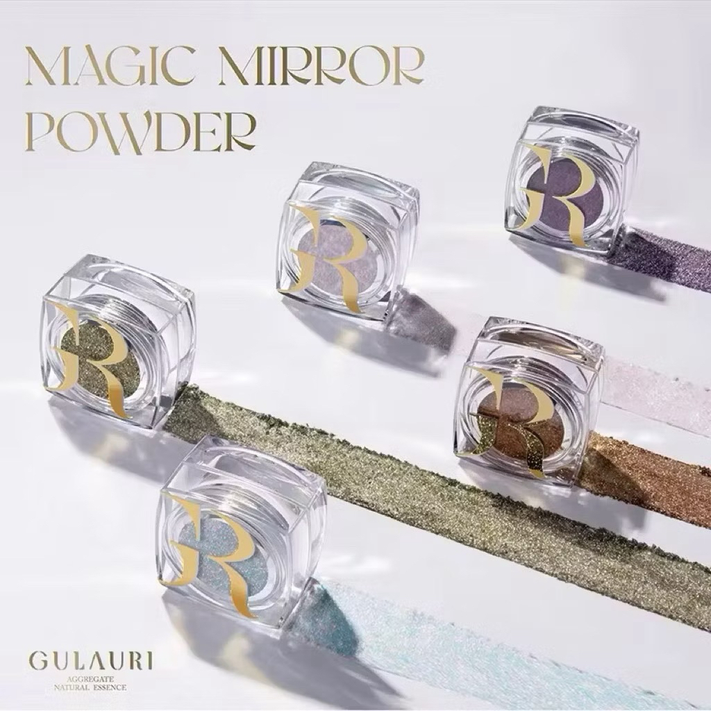 Gulauri Magic Chrome Powder Mirror Serbuk Chrome Nail Art Dipping Powder High Quality Nail Art