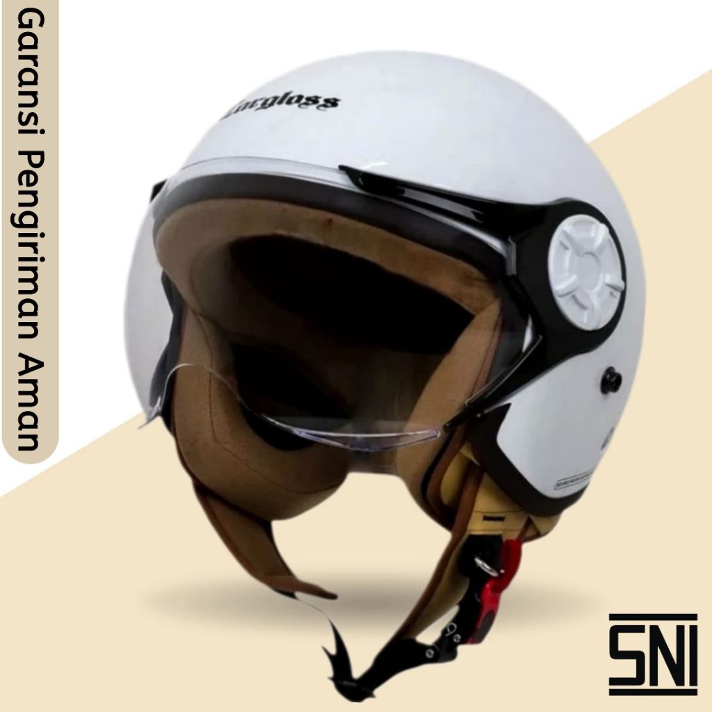 Helm Hijab Carglos Premium Wanita Dewasa SNI Motorcycle