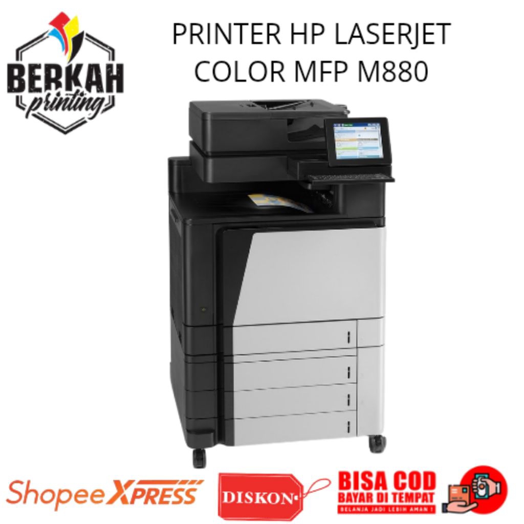 printer hp color LaserJet Mfp m880A3 full tray