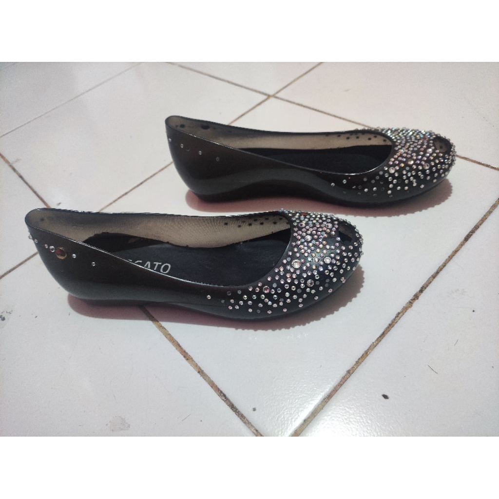 Sepatu Cewek Stacato jelly shoes Preloved