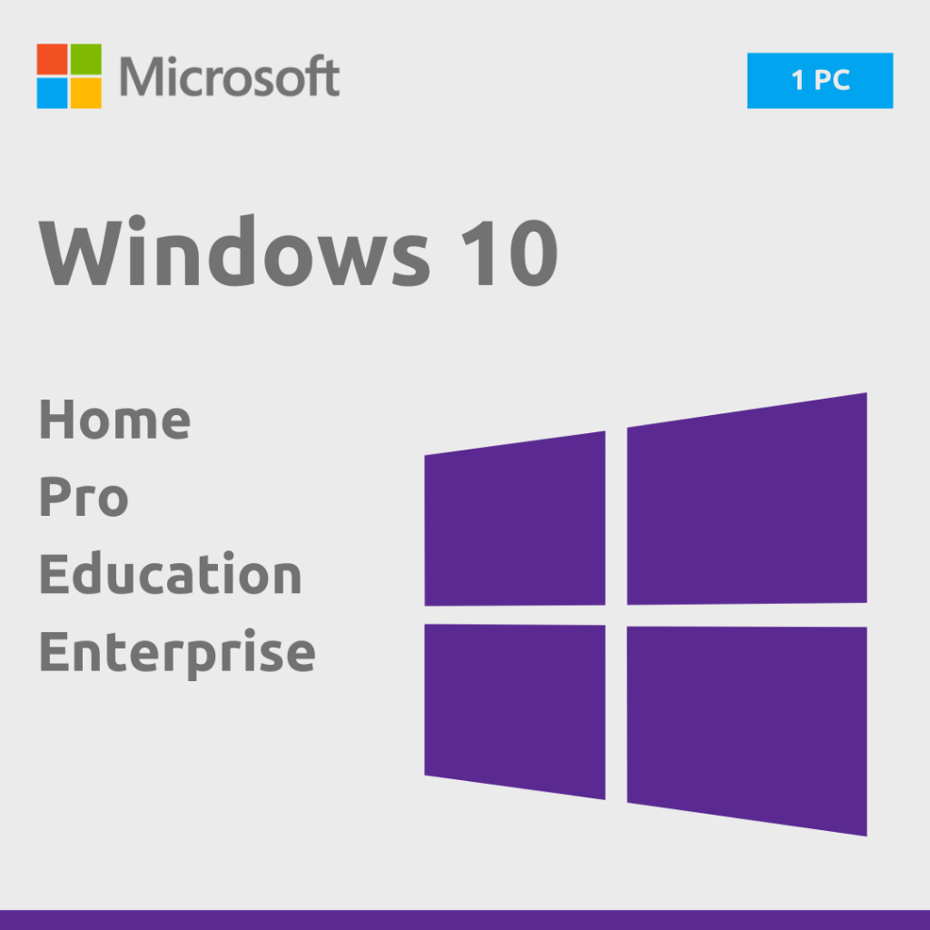 Windows 10 Original – Home | Pro | Enterprise | Education | LTSC | LTSB – Lifetime License & Officia