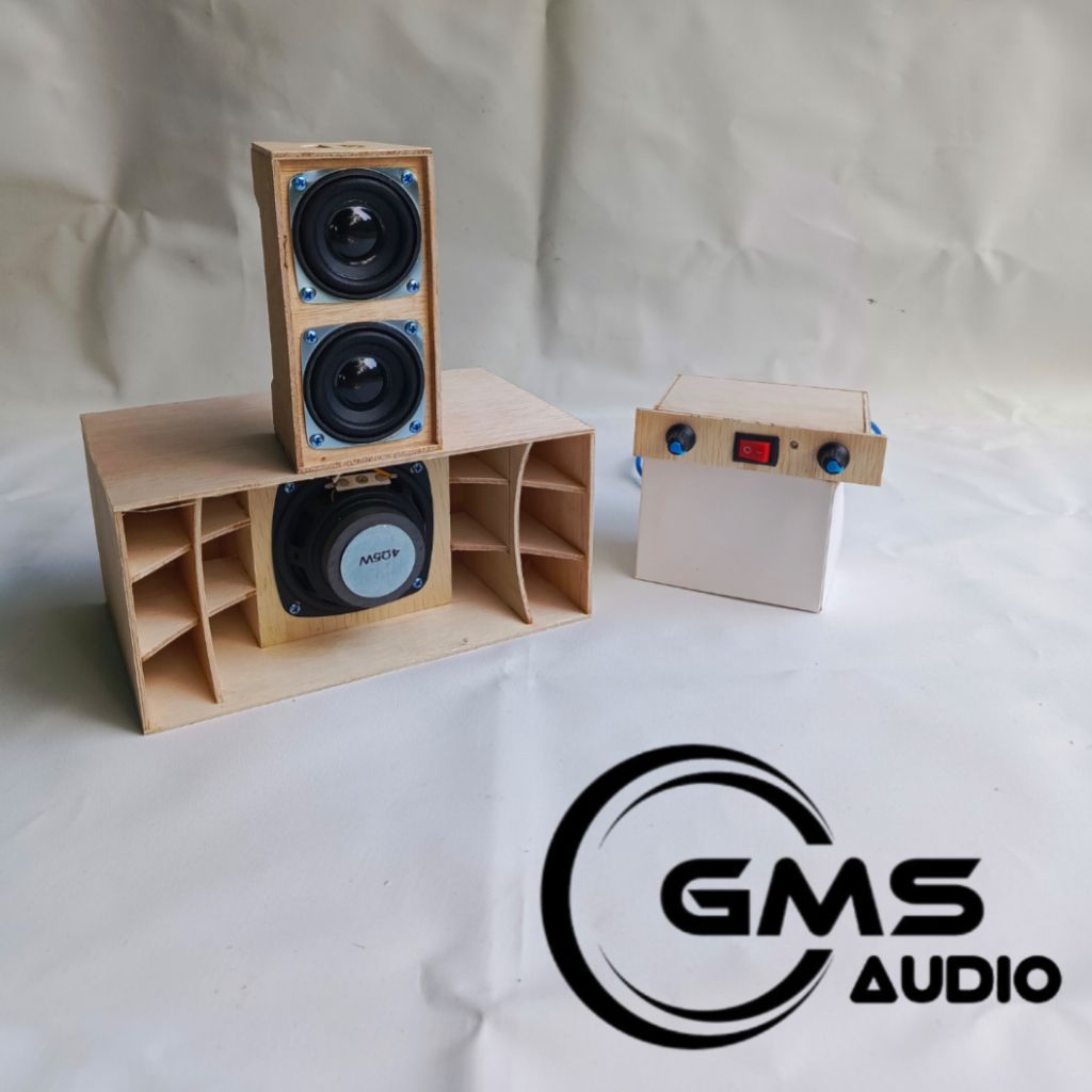 PAKET LENGKAP SOUND MINIATUR 3INCH SIAP BUNYI