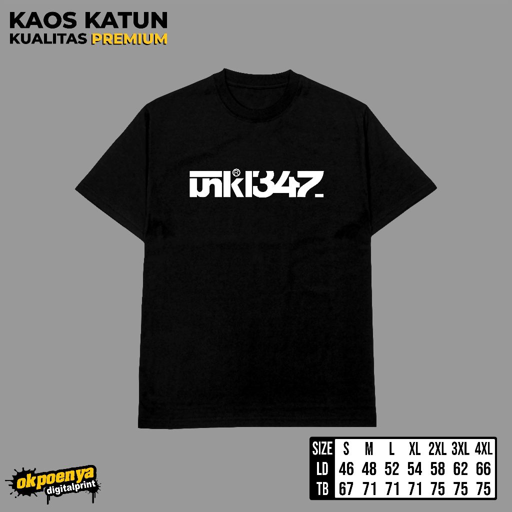 Kaos UNKL347 Bahan Katun Nyaman dan Lembut Kualitas Distro