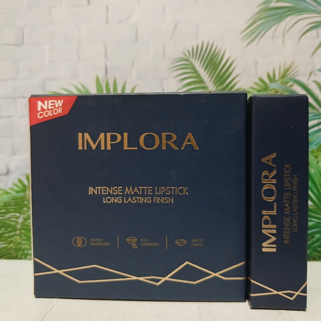 Lipstik Implora Intense Matte 1 Box isi 12 All varian Lengkap