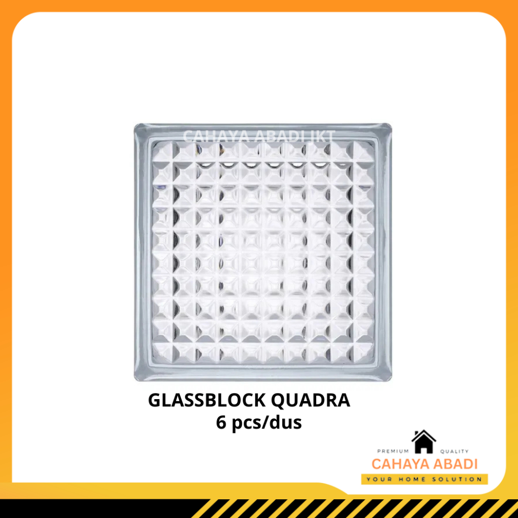 Glassblock / Glass block / Glass blok Mulia Quadra 95001