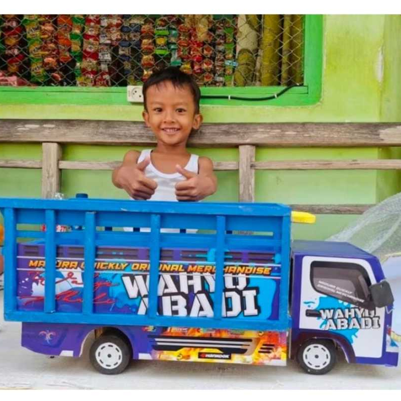 Truk oleng wahyuabadi ukuran besar bahan full kayu bonus lampu dan terpal