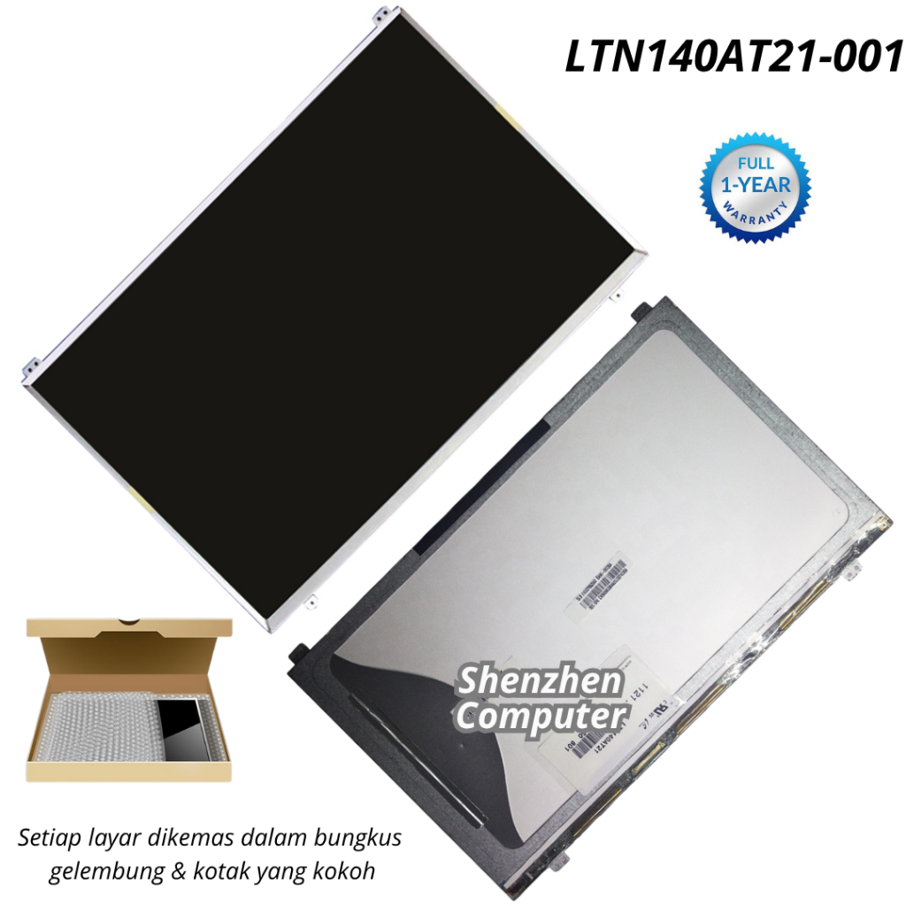 Layar LCD Laptop Samsung NP535U4C QX412 NP530U4C NP300E4Z LTN140AT21-001 new original