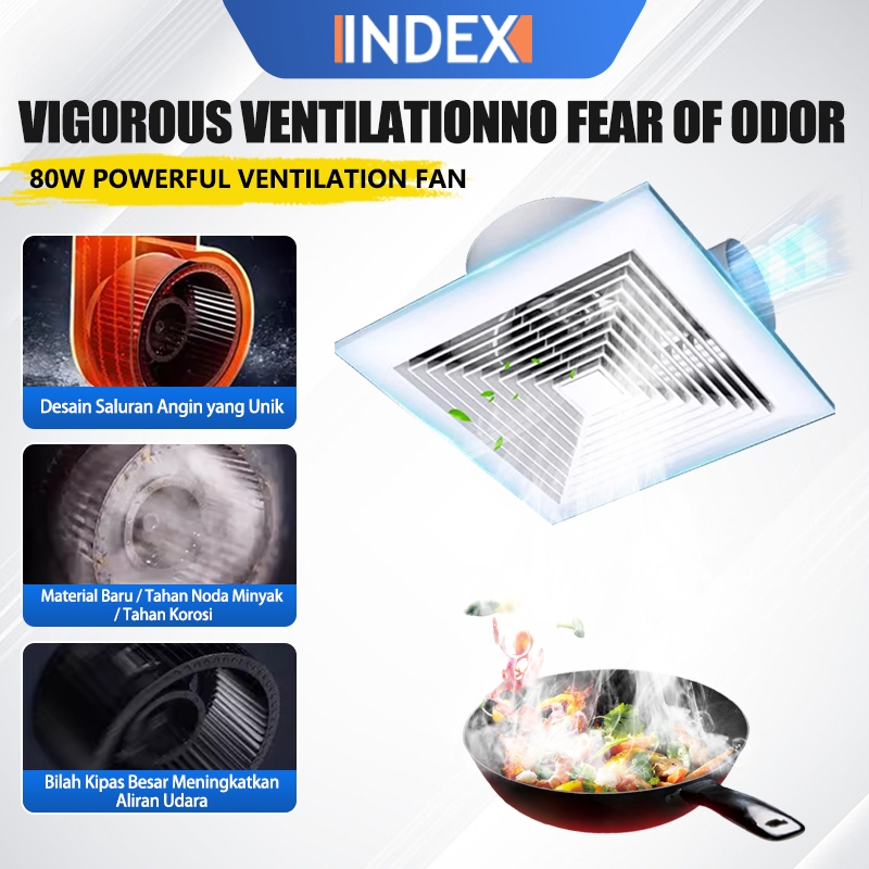 INDEX hexos kamar mandi/exsos penyedot udara dapur/exhaust fan dinding/heksos penyedot asap dapur/he