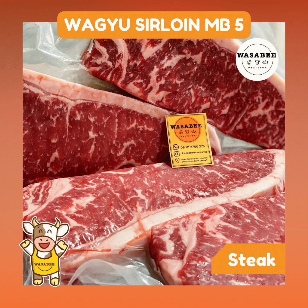 Daging Steak Sirloin Wagyu MB 5
