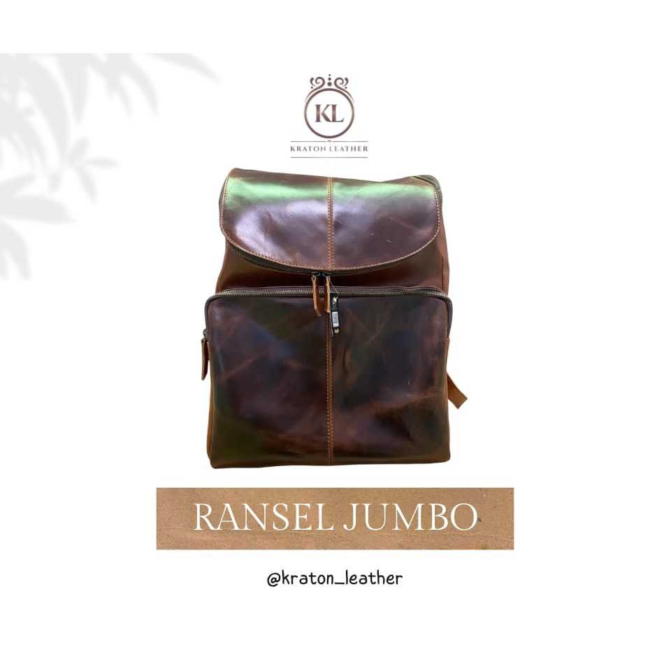 Kraton Leather - Ransel Jumbo Kulit Sapi Asli