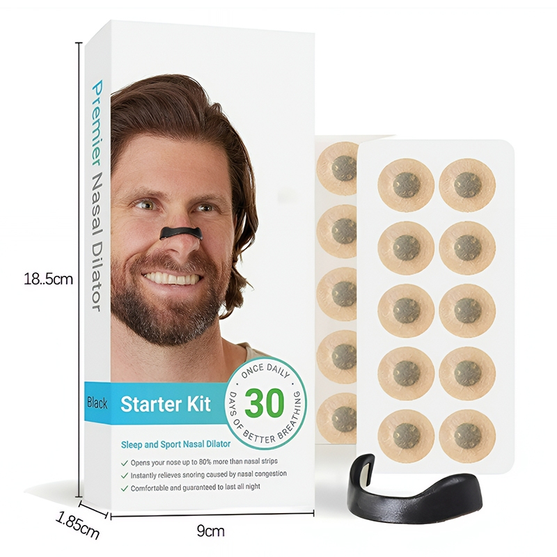 Dilator Hidung Magnetik Anti Mendengkur | Alat Bantu Napas Tidur & Olahraga | Patch Medis Aman