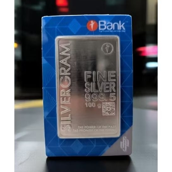 Silvergram Perak Batangan 100 Gram - Fine Silver 999 Perak 100 Gram