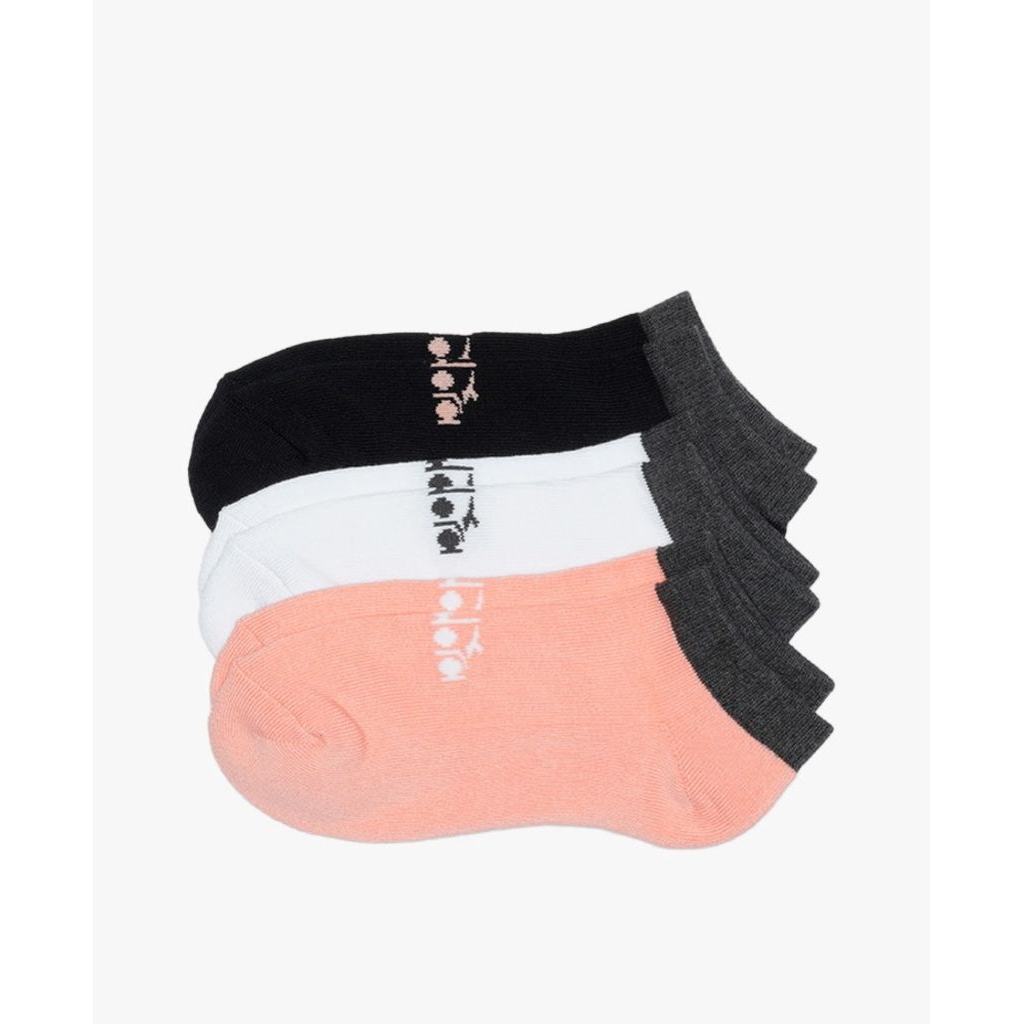 Kaos Kaki Wanita Diadora 3p Women Running Ankle Socks. Multicolor