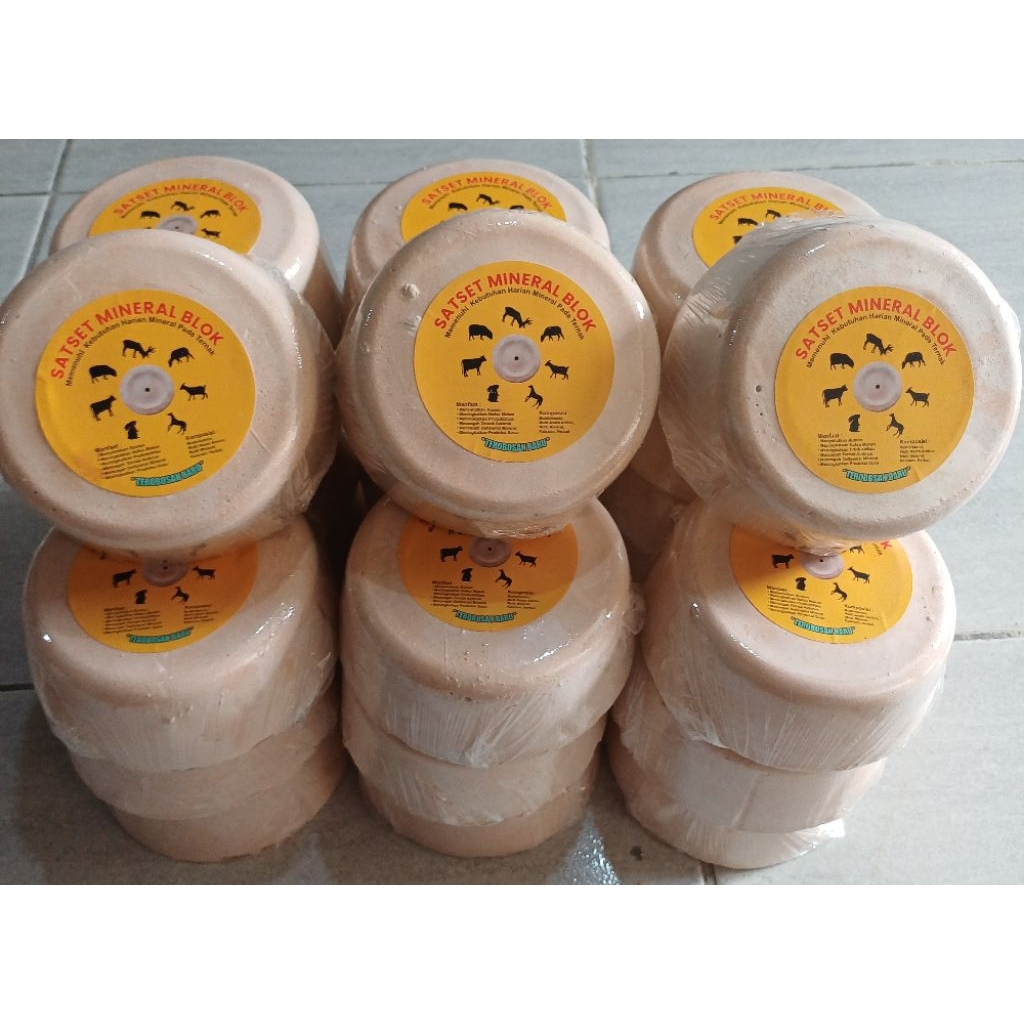 Mineral blok kambing 1kg - Satset mineral blok 1kg - mineral untuk sapi - mineral untuk kambing - mi