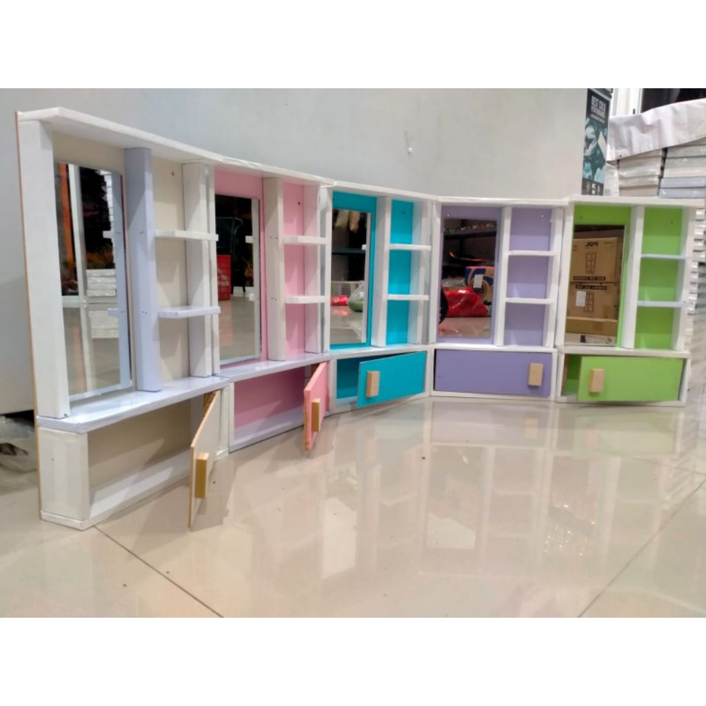 RAK KOSMETIK LACI GANTUNG MINI/ CERMIN RIAS MINIMALIS/ RAK RIAS KOSMETIK RAK RIAS MAKE UP KAYU MINI